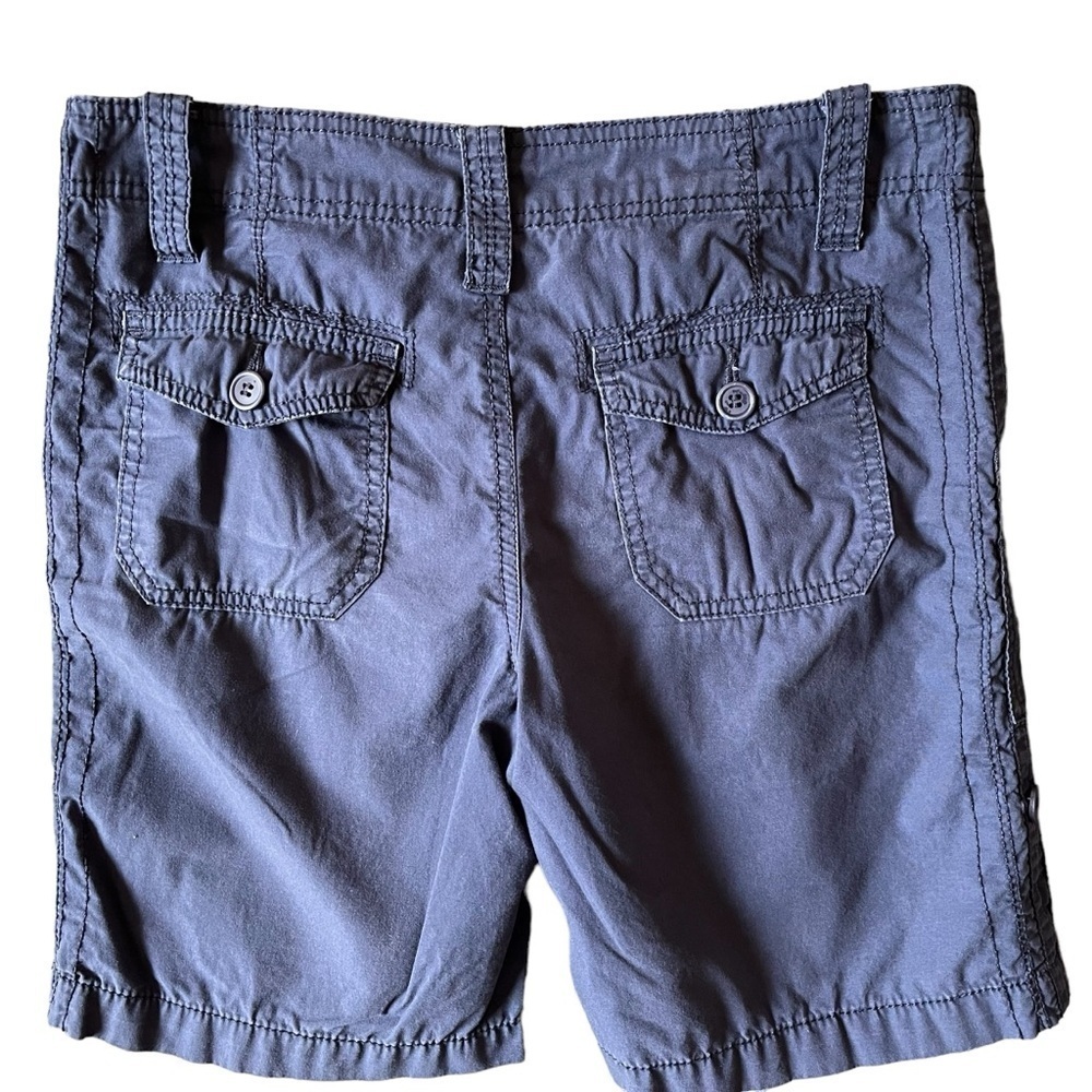 Marks & Spencer Women's Cotton Twill Navy Shorts Size 4 - Picture 3 of 10